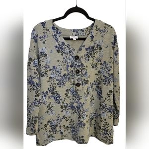 J. Jill cardigan, M, boxy fit, side vents, button closure, like new condition